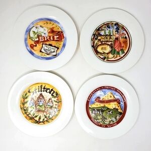 Restoration Hardware Ceramic Dessert 4 Plates Set